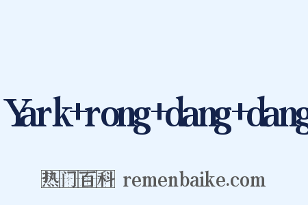 Yark+rong+dang+dang是什么意思的图片